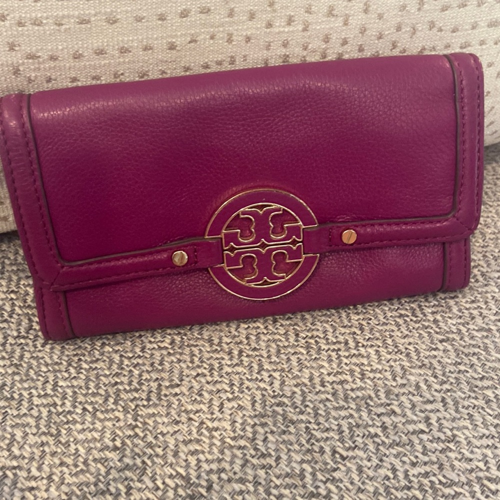 Tory Burch Plum Wallet